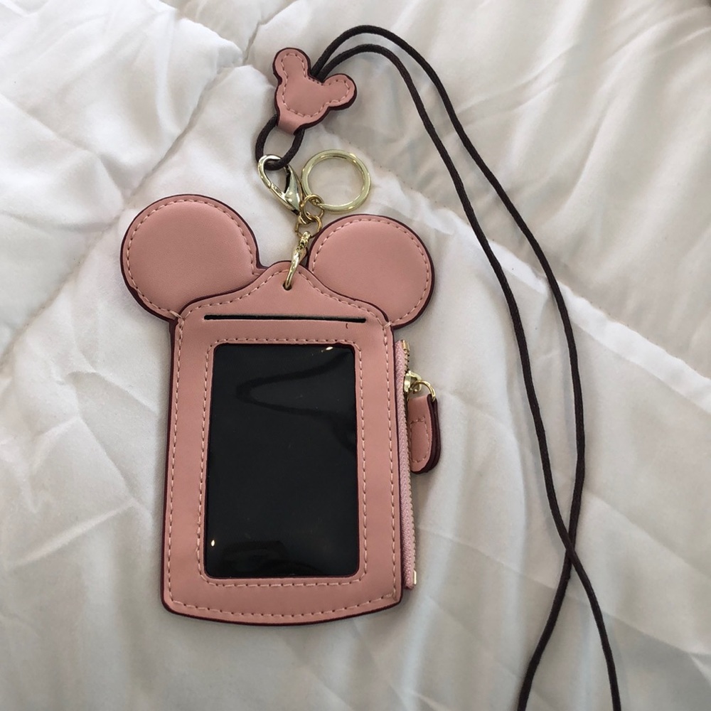 Combo mini card holder, coin purse and key chain.